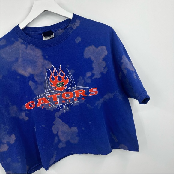 Florida Gators Custom Bleach Splatter Crop Top Size XL - Picture 3 of 7